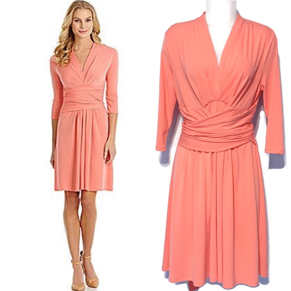 NWT Antonio Melani Coral Tie Waist Nala Dress M